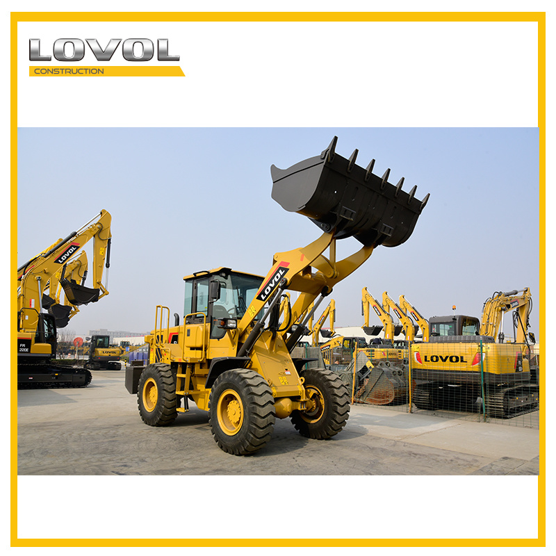 10ton Lovol Hydraulic Wheel Loader with Rock Bucket