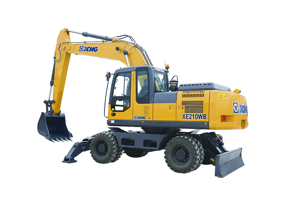 20 Ton 0.9 Cbm Xe210wb Wheeled Excavator Machine Price for Sale China
