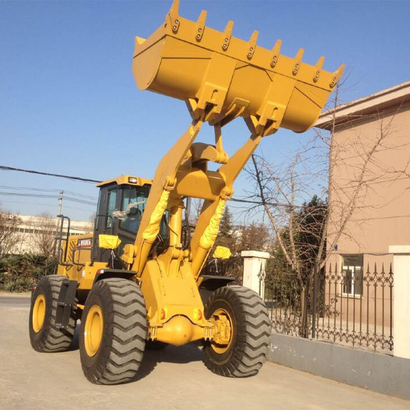 5t Construction Machine Wheel Loader with High Dump Bucket Long Boom for Sale