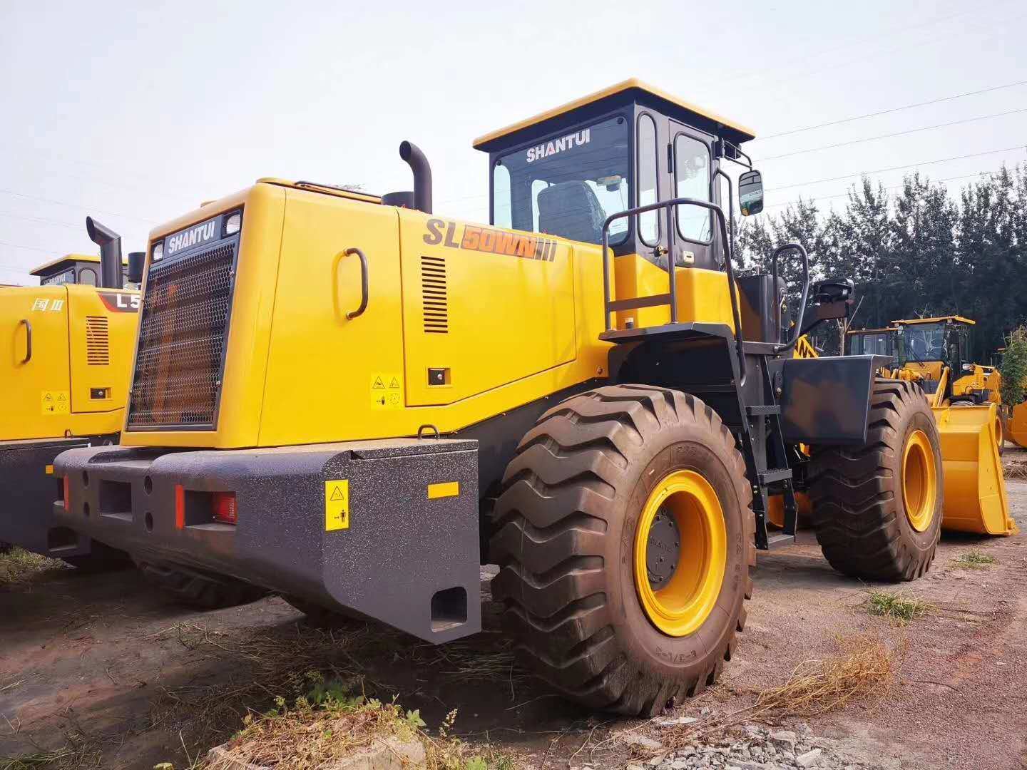 5ton Payloader Shantui 3m3 Bucket Loader SL50wn Mining Wheel Loader in Ecuador