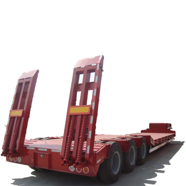 80 Tons 4 Axles Cimc Low Bed Trailer