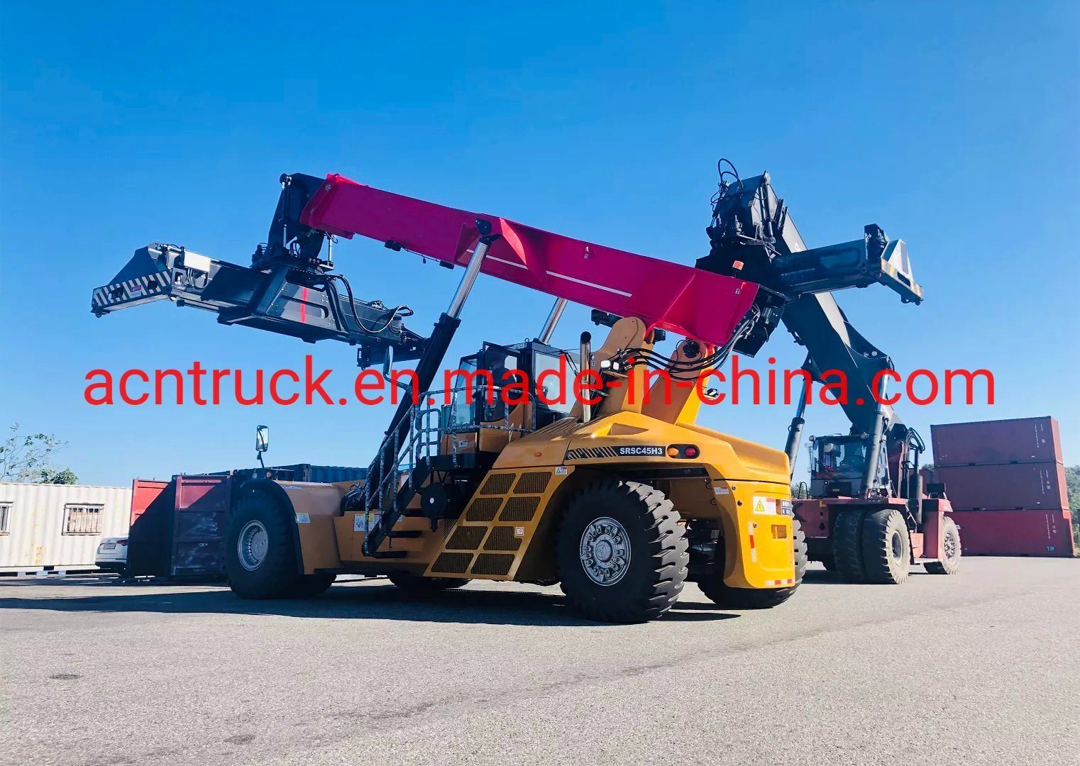 China 45 Ton Diesel Forklift Truck 45 Ton Reach Stacker Srsc45h1 for Lifting Container Port Machinery for Sale