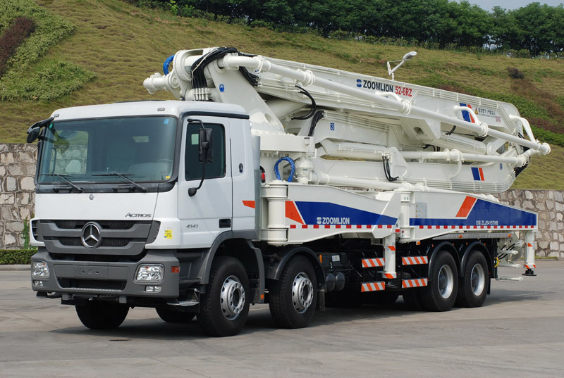 China Zoomlion 56m Mobile Concrete Truck Mounted Pumps 56X-6rz