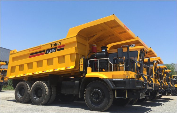 
                Popular de China 70ton 30cbm capacidad off road Minería Camión Volquete TL855b
            