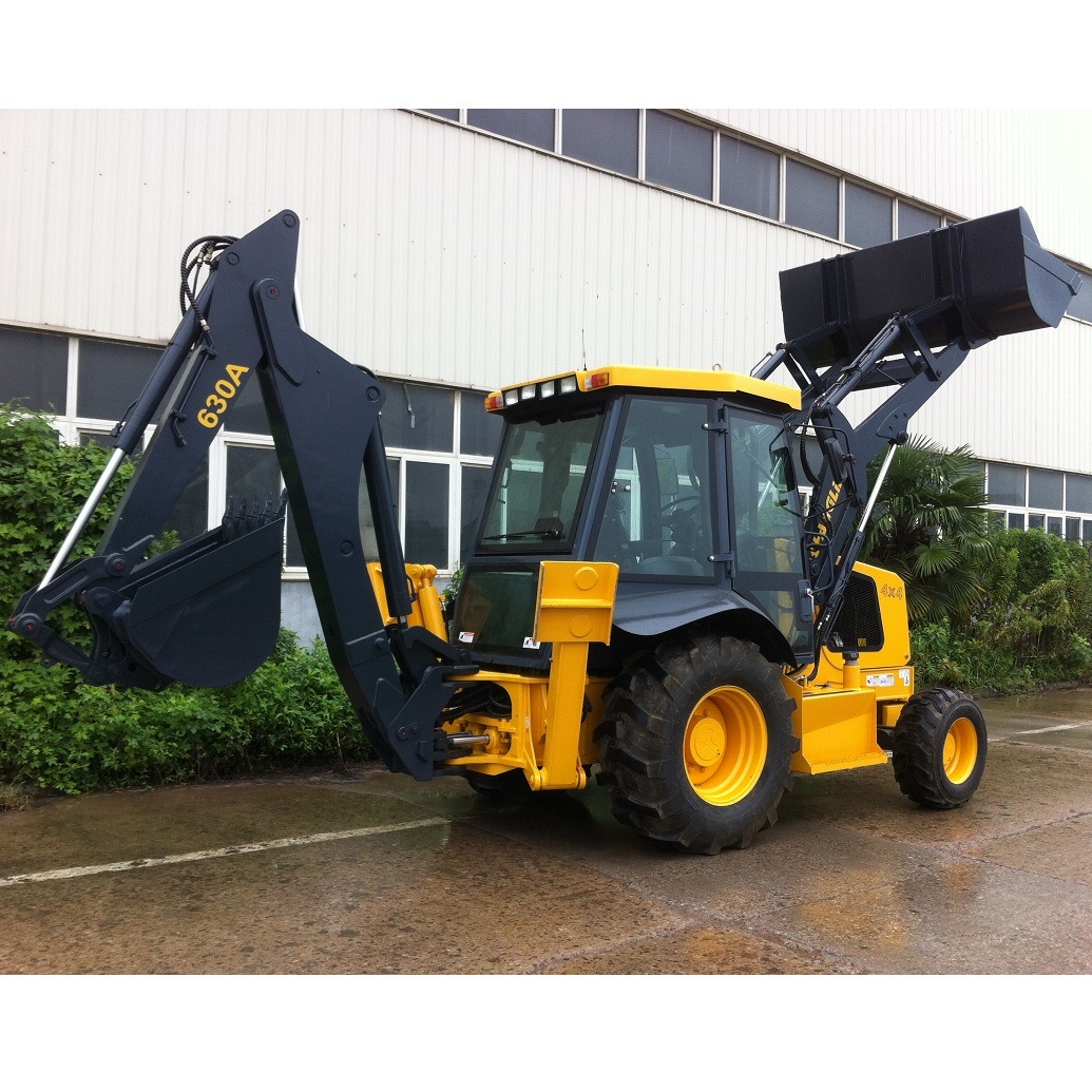 Compact 1.7 Ton Wheel Backhoe Loader with Digger Factory Supply