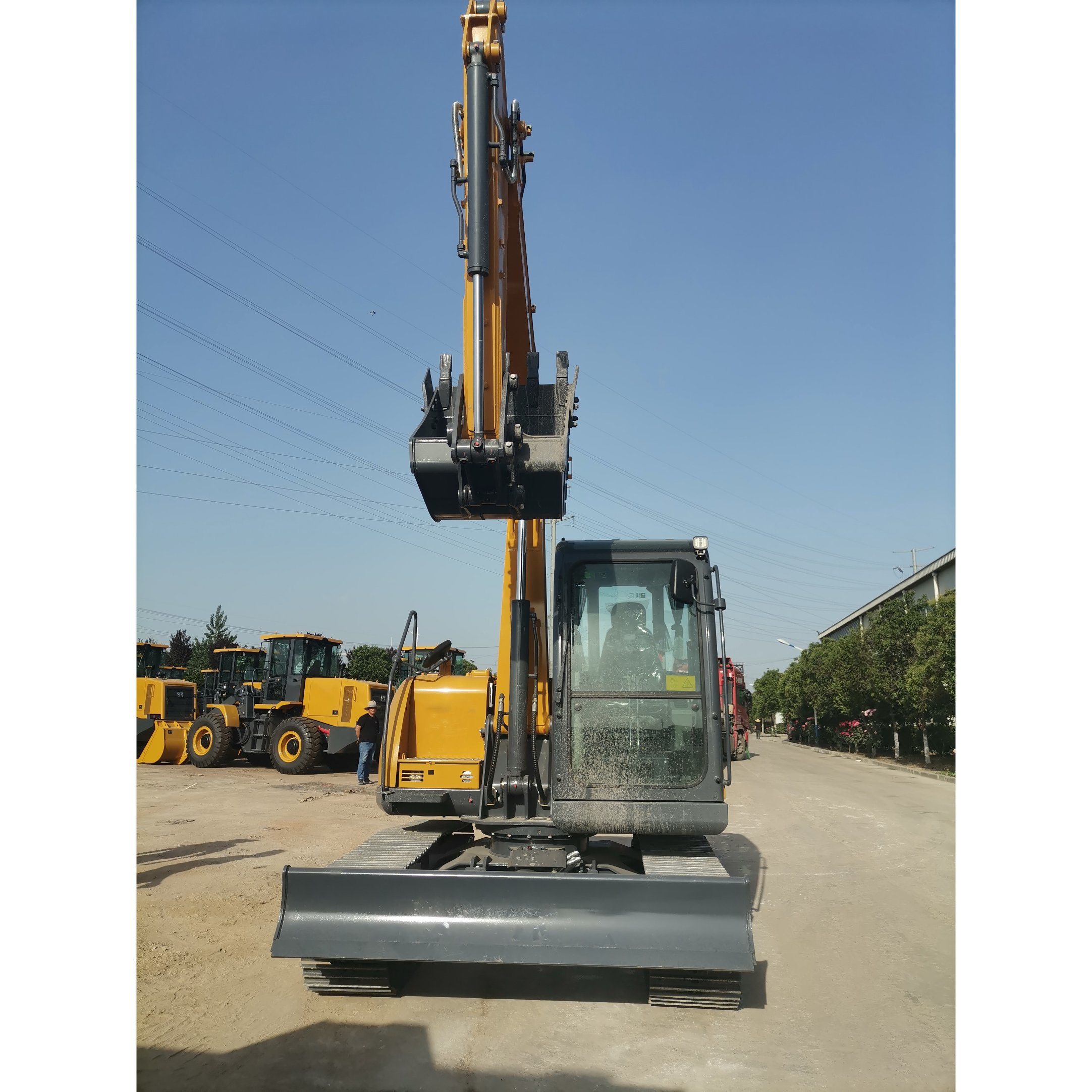 China 
                escavadora de rastos Equipamento Digger xd80uma pá carregadeira escavadeira 8000kg para venda
             fornecedor