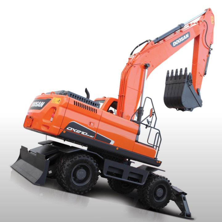 Doosan Dx210W 20 Ton Wheeled Excavators Dx210 Wheel Excavator Price