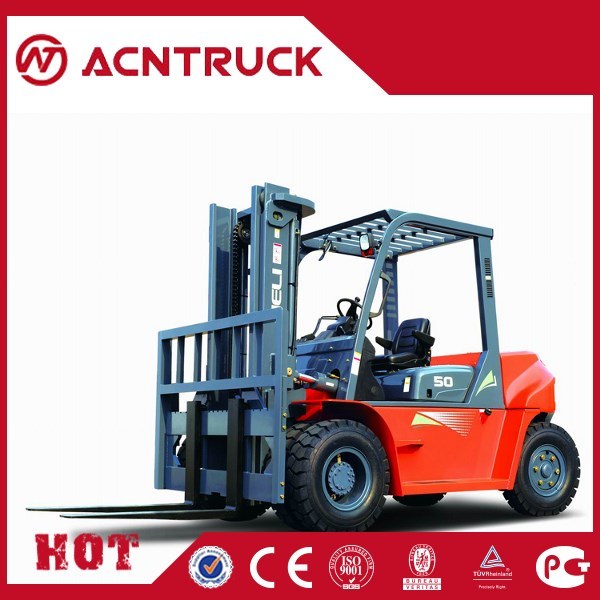 Flexible and Durable 5000kg Forklift with 3 Mast