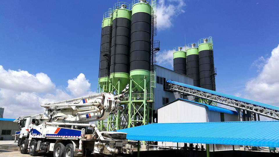 High Intelligence Zoomlion 180m3/H Hzs180p Concrete Batching Plant