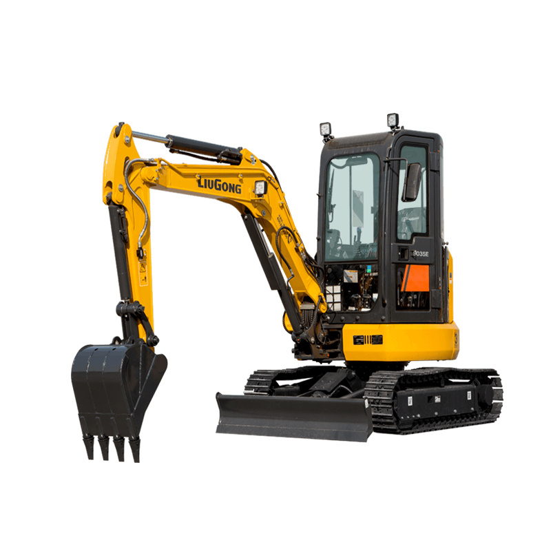 Liugong 4 Tons 6 Tons 8 Tons Clg9035e Zero Tail Swing Small Excavator