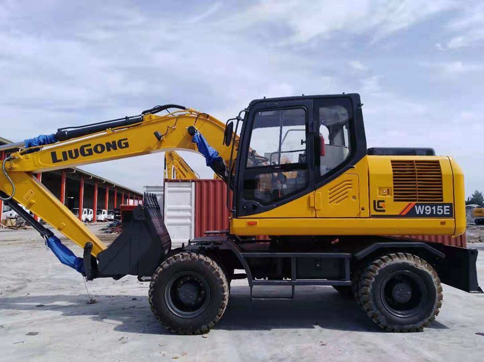 Liugong China Brand 15 Ton Wheel Excavator Low Price 915e