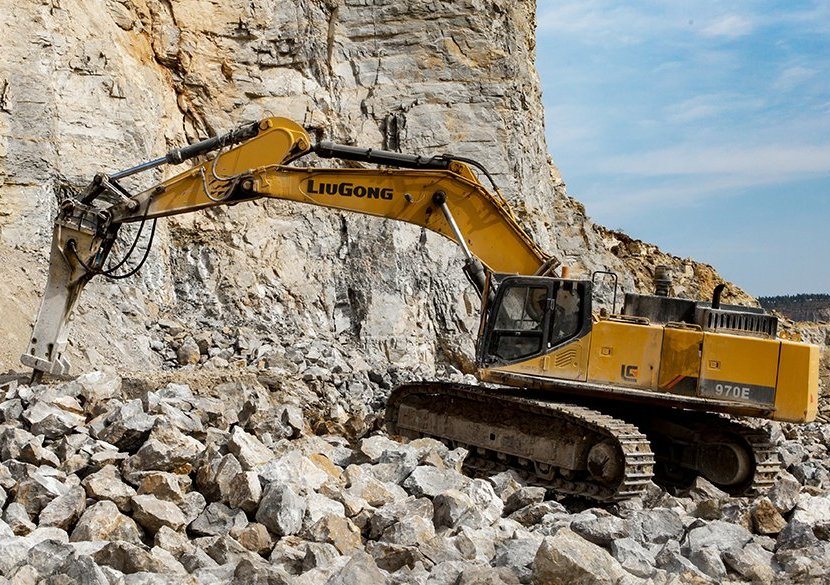Chine 
                Machine Liugong grand Digger Clg970e 70 tonne excavatrice chenillée minier
             fournisseur