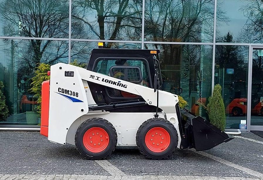 Lonking 860kg Payload Skid Steer Loader Cdm308 with Ku-Bota Engine