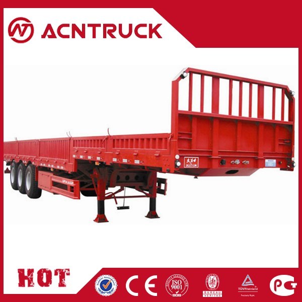 Low Bed Semi Trailer with Detachable Gooesneck Shacman 50ton