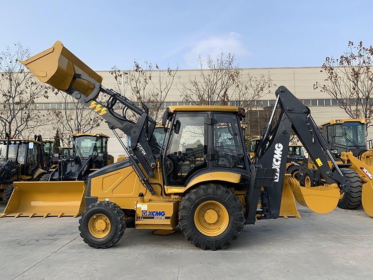 China 
                Oficial Mini cargadora frontal 2.5 ton Back Hoe Loader xc870K con Cummin-S/Wei-Chai motor
             proveedor