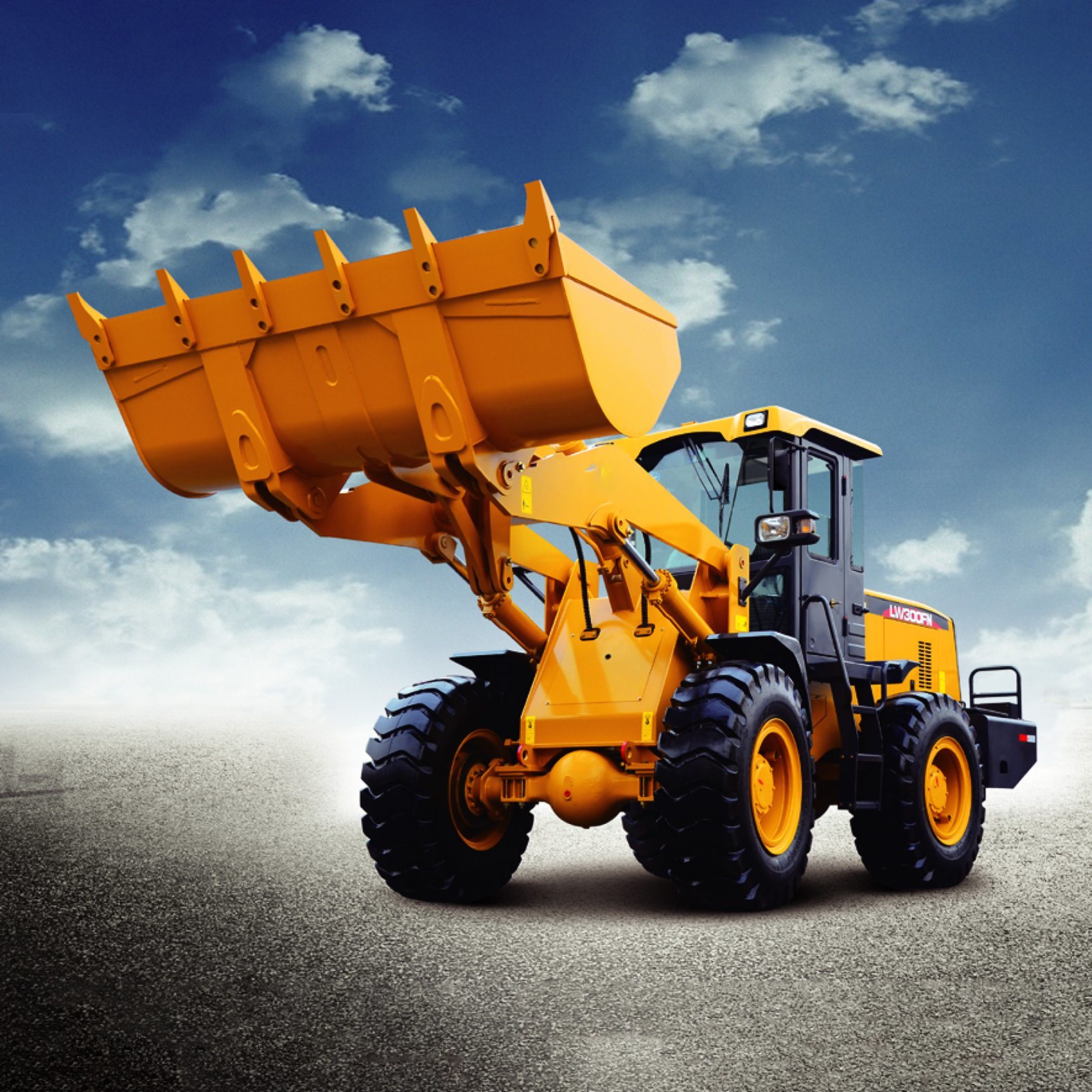 Pilot Control 3ton Front End Loader with 1.9cbm Bucket Capacity
