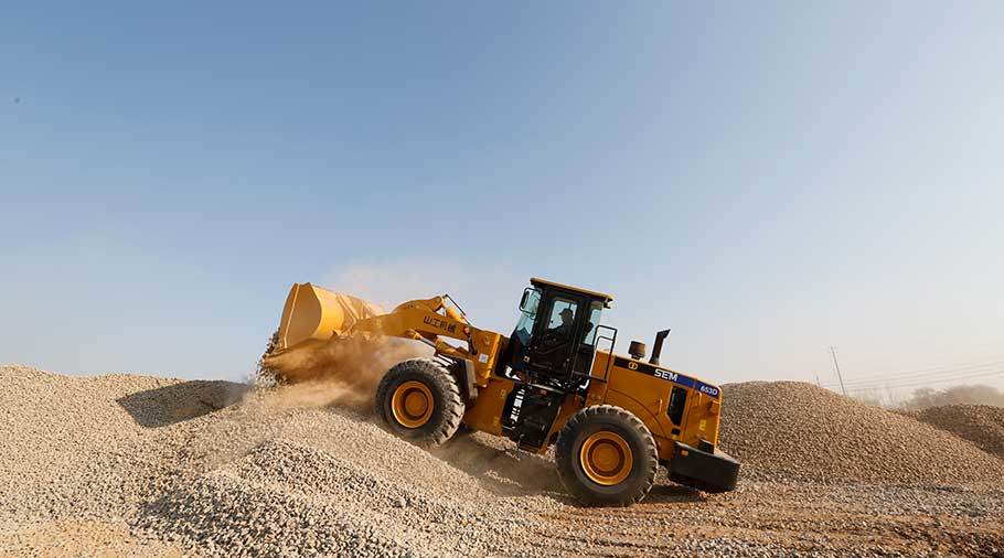 Sem Brand Bucket Loader 5ton Sem653D Wheel Loader with Rock Bucket