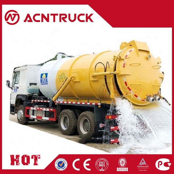 Sinotruk Sewer Cleaning Truck 18000L HOWO Sewage Suction Truck