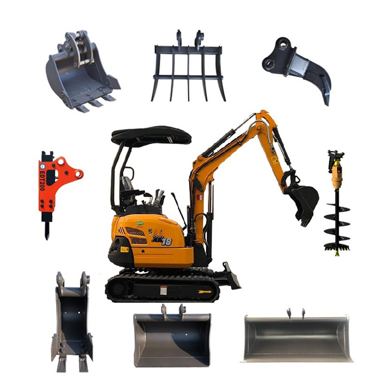 Widely Used 1.6 Ton 1.8 Ton 2.0 Ton Xn18 with Ce Certification Crawler Excavator