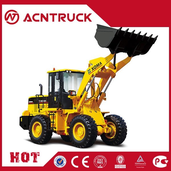 Xgma Chinese Hydraulic 2m3 1ton Wheel Loader with 4tires