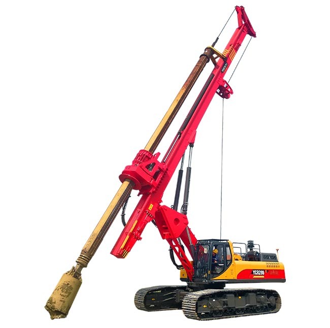 Yuchai Ycr280d Hydraulic Mobile Piling Machine 80m Rotary Drilling Rig