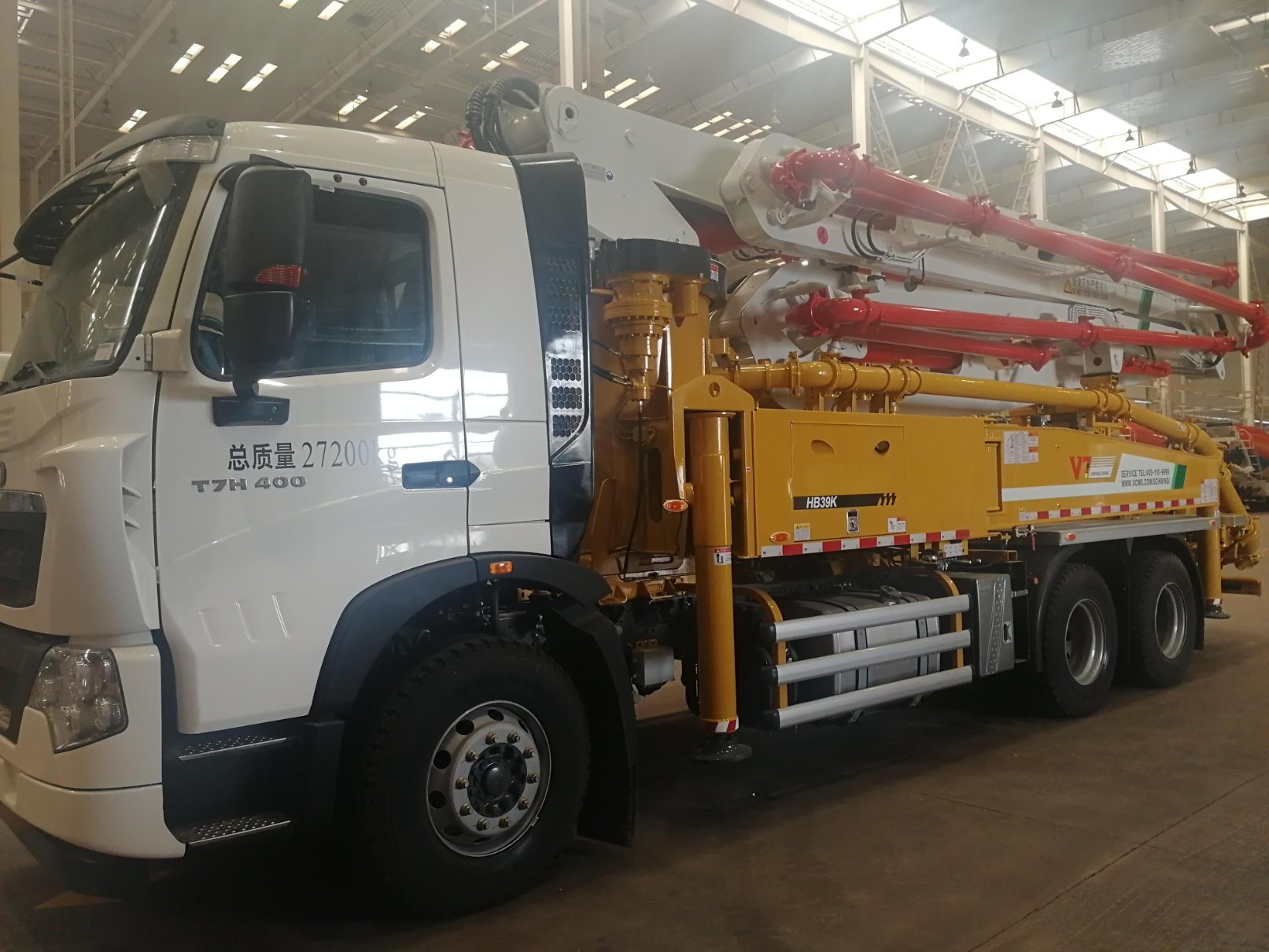 39m Truck Mounted Concrete Line Pump Factory Price 39m New Diesel Mini Truck Mounted Concrete Pump