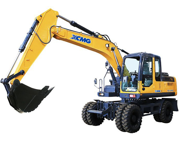 China Xe150wb 15ton 0.58m3 Bucket Small Wheel Excavator 15t in Dubai Price for Sale