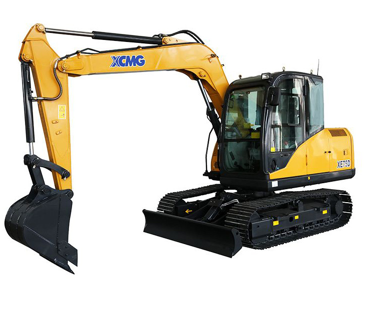 Chinese Brand Xe75u 7ton Mini New Hydraulic Digger Crawler Excavator Machine Price for Sale