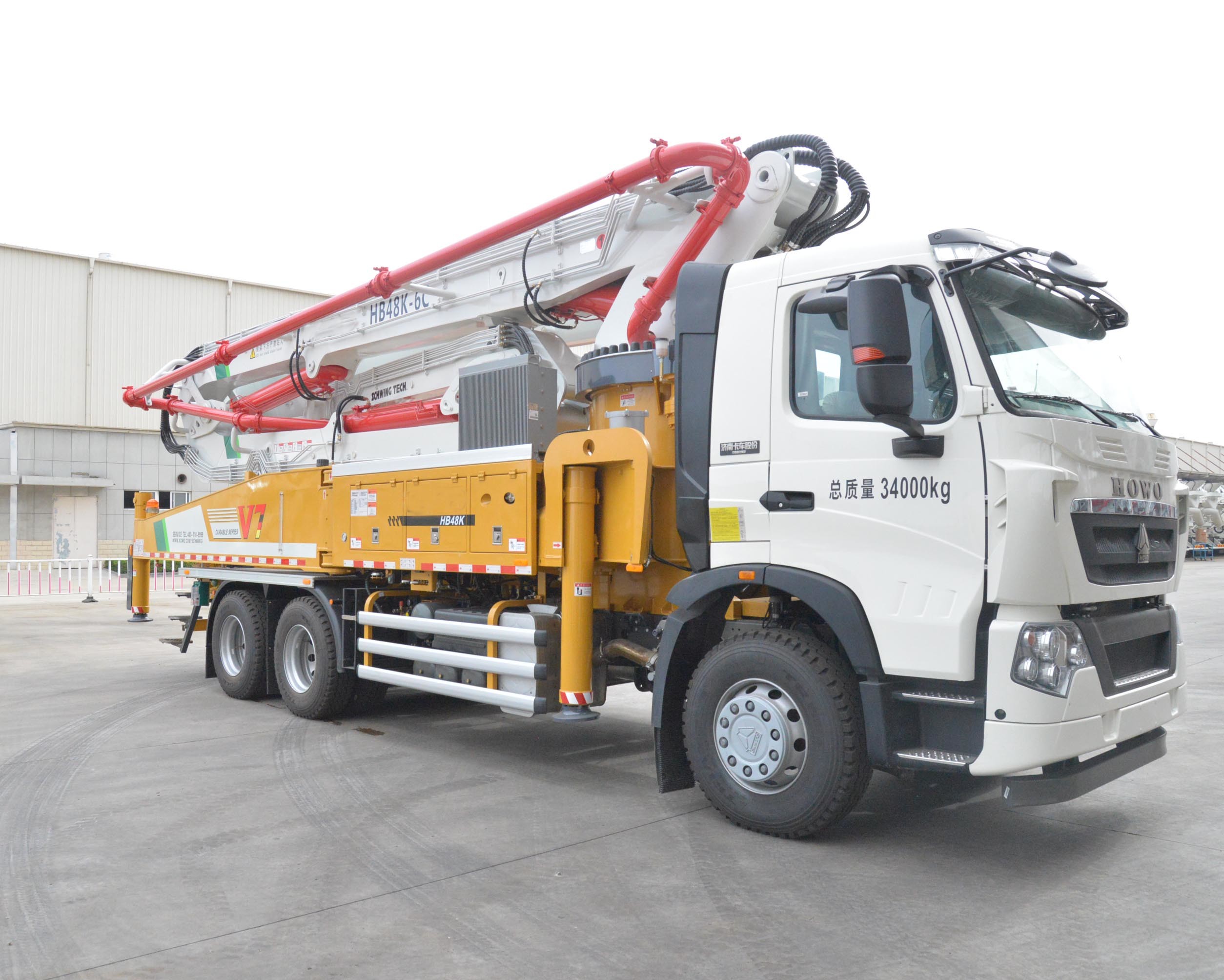 
                La bomba de hormigón de 48 m Hb48K Truck-Mounted Bomba de hormigón Bomba de concreto montada en camión de China para la venta
            