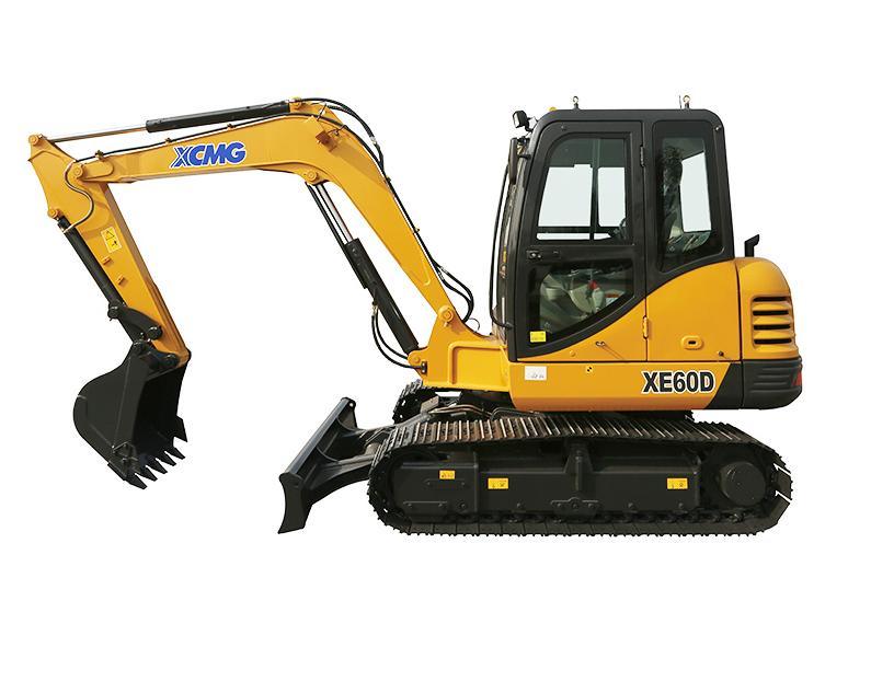 High Quality Xe60wa Xe60wd 5 Ton 0.23m3 Mini Bucket Wheel Type Excavator for Sale Low Price