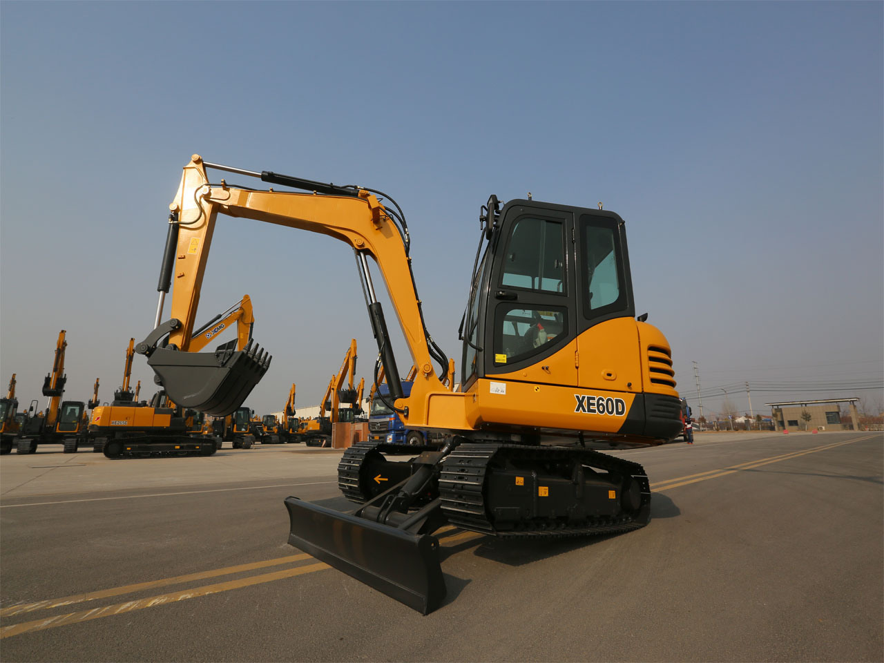 Popular Xe60wa Xe60wd 5t 6t 7.5t 8t 10t 12t Hydraulic Wheeled Excavator for Sale Cheap Price