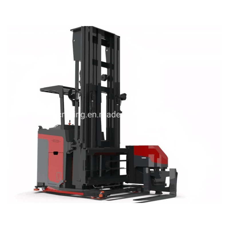 1200kg Forklift 1.2t Seated Reach Truck for Narrow Aisle Vds112-45