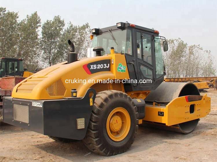 Cina 
                20 ton rullo vibrante a tamburo singolo Xs203j con piede pastiglia/pecora Prezzo
             fornitore