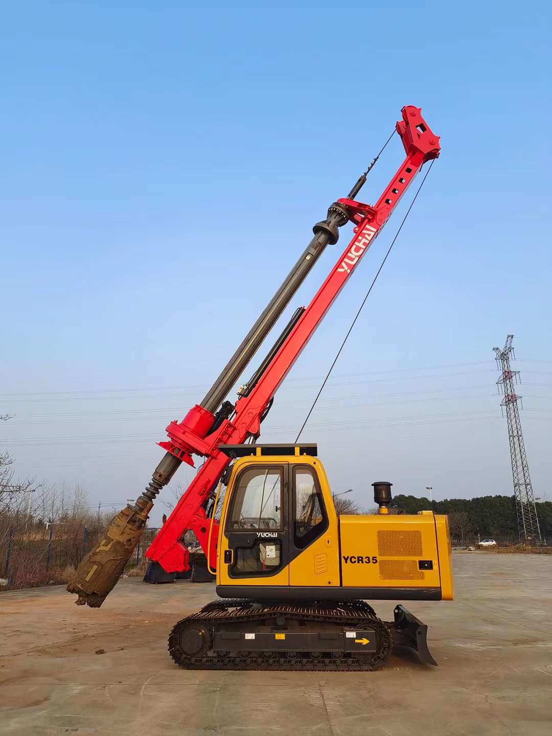 35 Kn. M Output Torque Ycr35 Small Rotary Drilling Rig