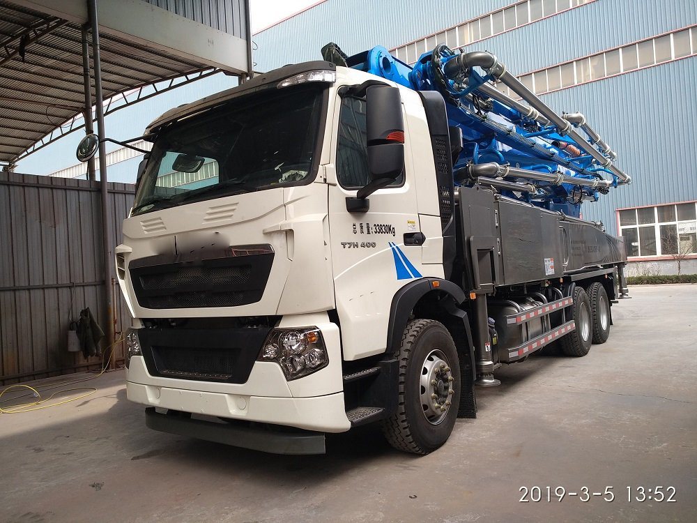 38m China Jh Factory of New Station Stock Concrete Boom Pump Truck