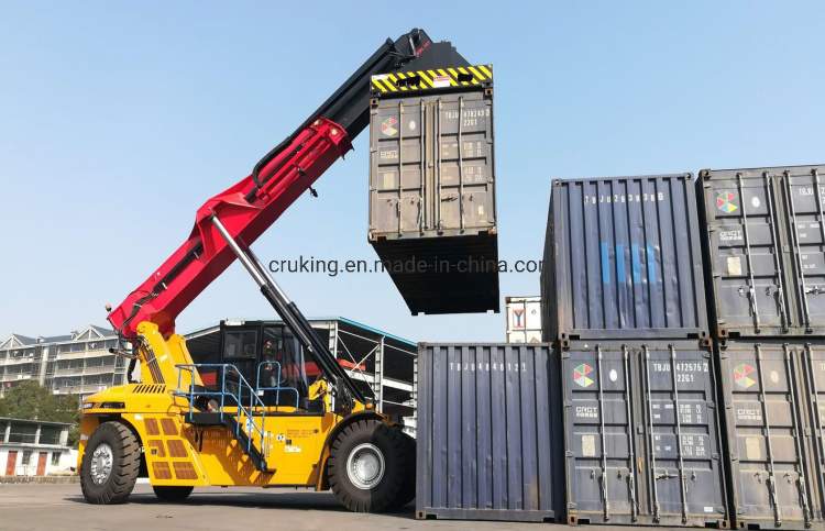 China 
                45ton container Reach Stacker containers Handler machine Srsc45h3
             leverancier