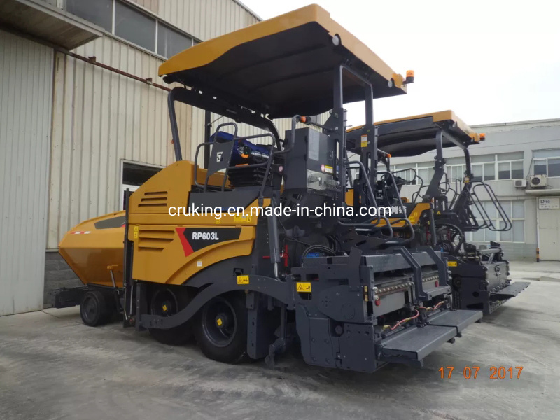 6m Wheel Asphalt Concrete Road Paver RP603L