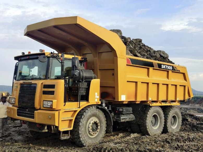 China 
                90 Tonnen Marke Bergbau Dump Truck Diesel Dump Truck Skt90e
             Lieferant