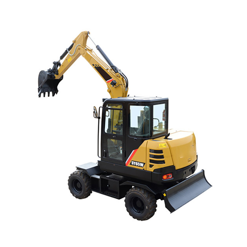 Brand New 6ton Wheeled Excavators Sy65W for Well Selling