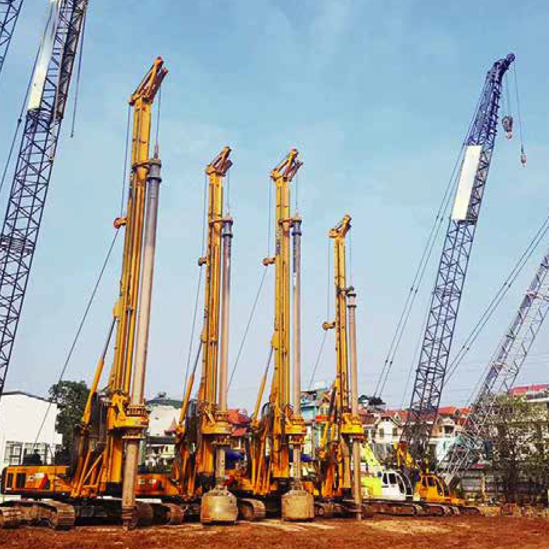 Building Foundation Engineering 50m Rotary Drilling Rig Xr150