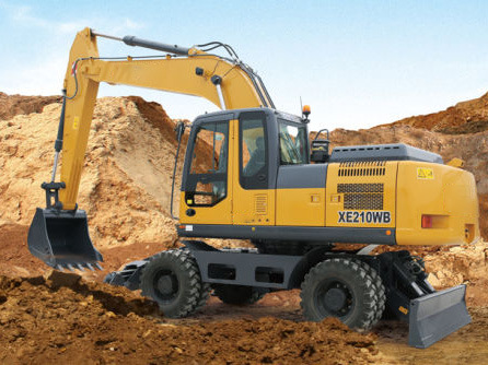 China Digger Machine 21 Ton Wheel Excavator Price Xe210W