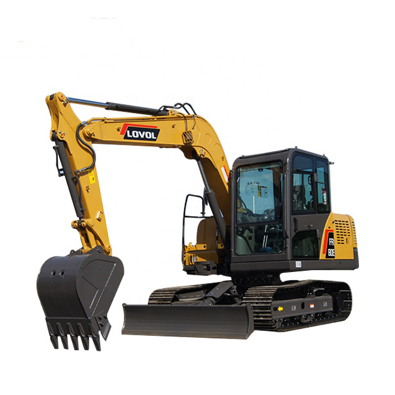 China Factory Mechanical Lovol Fr80e Hydraulic Crawler Excavator for Sale