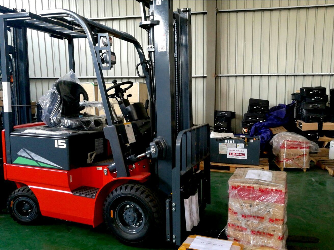 Cpd10 1 Ton 4 Wheel Electric Lithium Battery Forklift for Sale