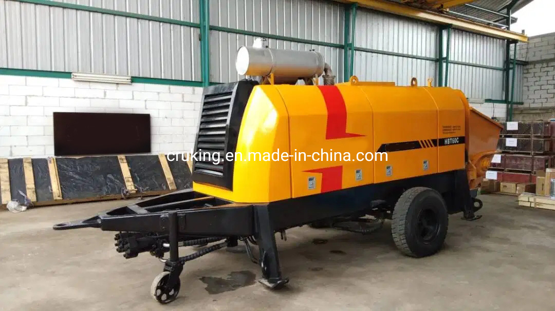 Chine 
                moteur diesel monté sur remorque Pompe à béton Hbt6013c
             fournisseur