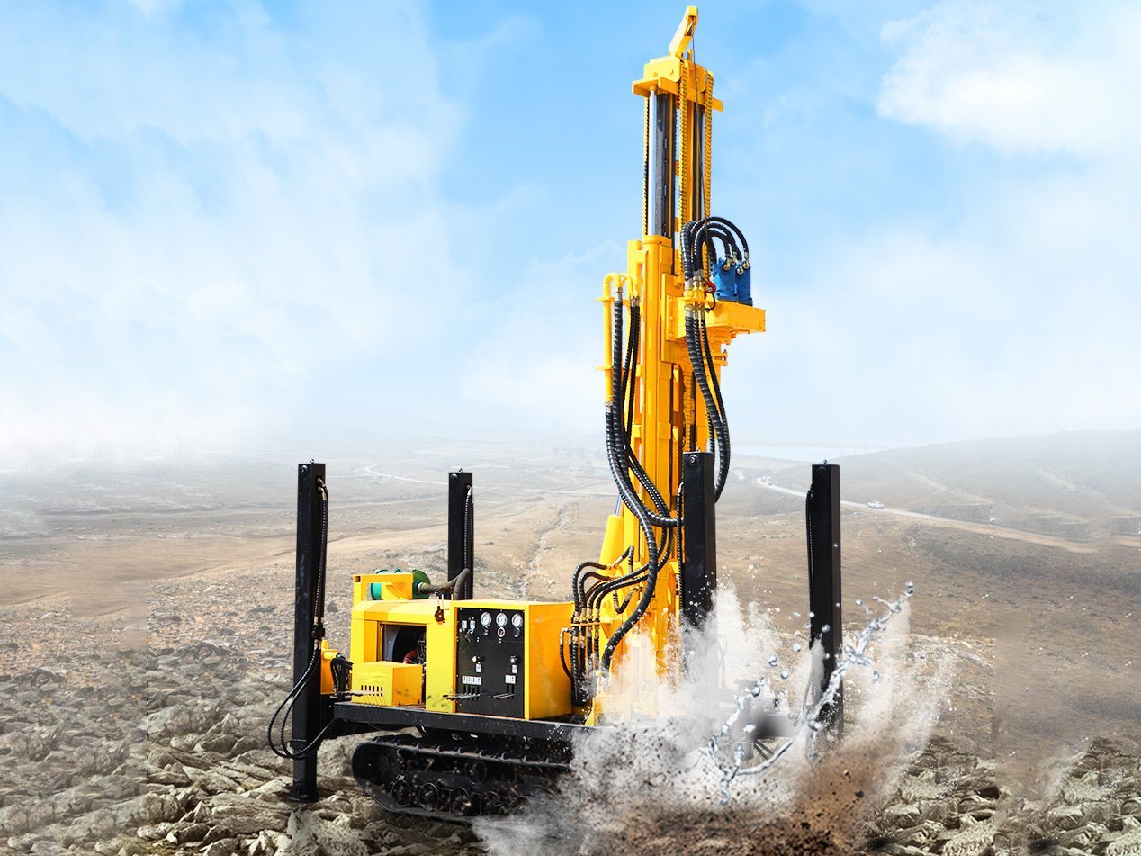 Fy180 Crawler Pneumatic 180m Water Well Drilling Rig