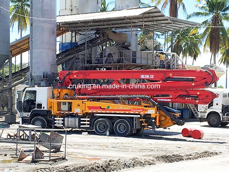 
                Hb43V 43m Foundation Constructie op vrachtwagens gemonteerde betonpomp
            