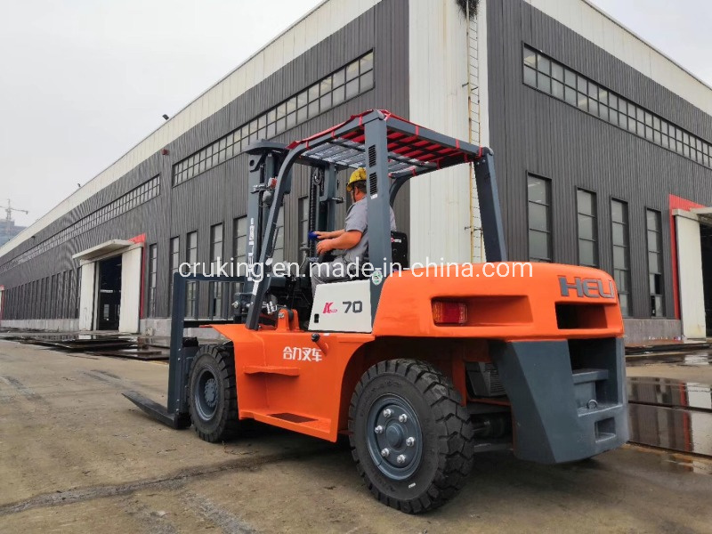 Heli 7000kg 7t 7ton Diesel Forklift Cpcd70 CPC70