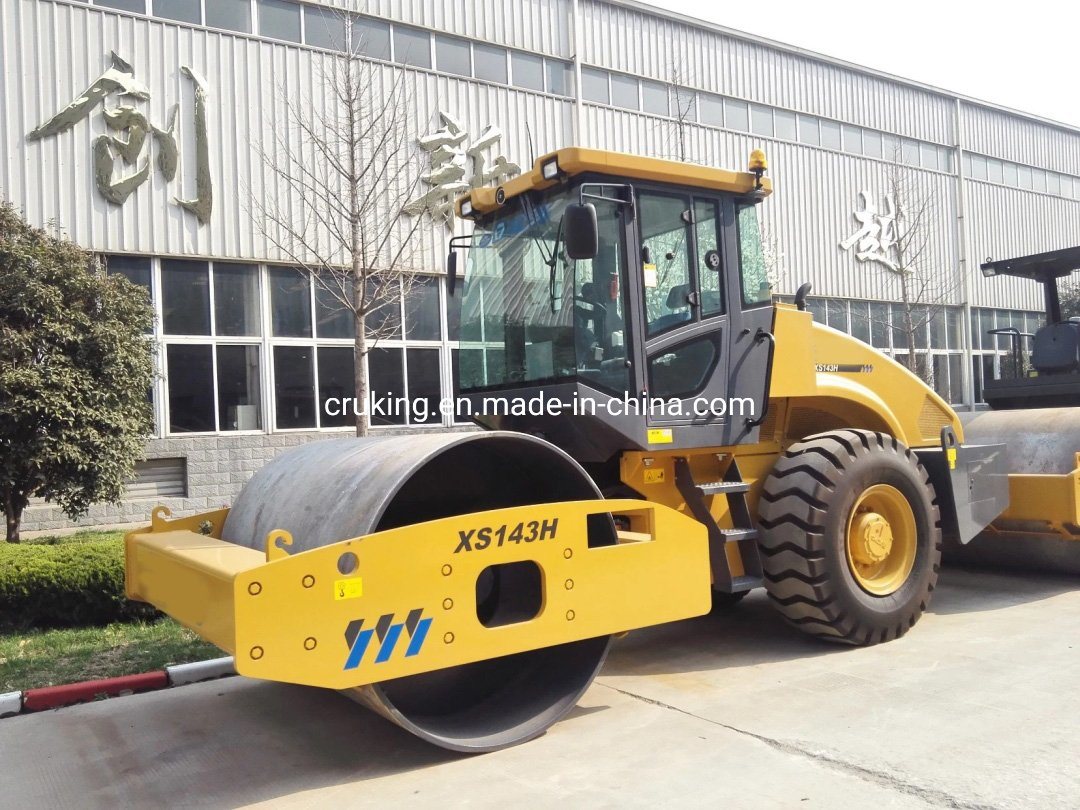Hydraulic 14ton Single Drum Road Roller Xs143h