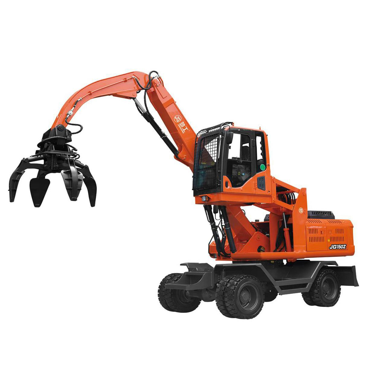 
                木材グラブホイール付きリフトアップ付き Jg150z 12.5ton 油圧ショベル 中国製キャビン
            
