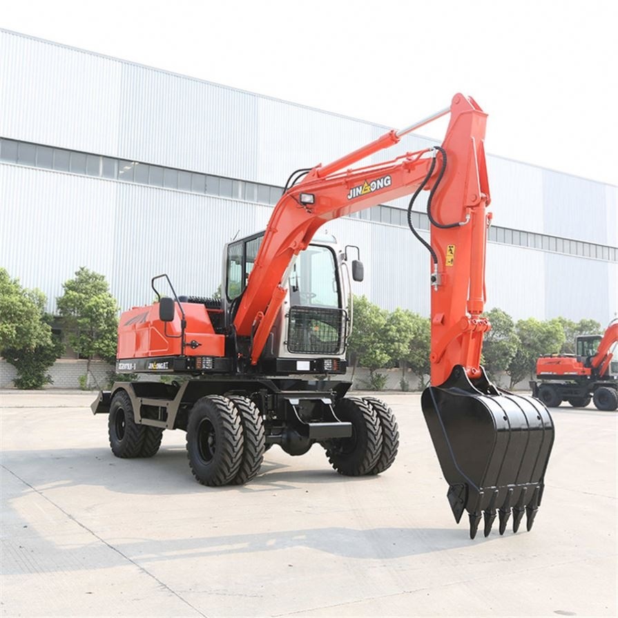 China 
                Excavadora de ruedas Jingong 7ton Jgm9075ln-8 a la venta
             proveedor
